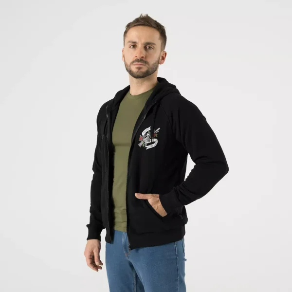 Толстовка Helikon-Tex Come and take it Hoodie - Fullzip — Black