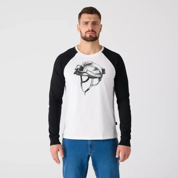Футболка с длинным рукавом Helikon-Tex T-shirt Long Sleeve (Delta Helmet) — White