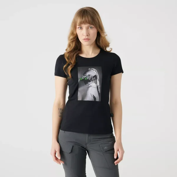 Женская футболка Helikon-Tex Women's T-shirt (NVG Girl) — Black