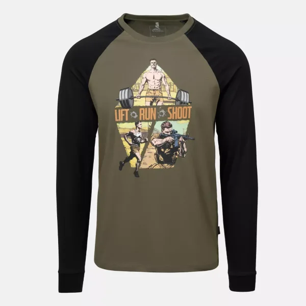 Футболка с длинным рукавом Helikon-Tex T-shirt Long sleeve (Lift, Run, Shoot)
