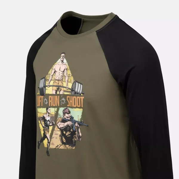 Футболка с длинным рукавом Helikon-Tex T-shirt Long sleeve (Lift, Run, Shoot)