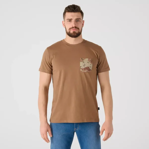 Футболка Helikon-Tex T-shirt (6 Color Desert Pocket) — Mud Brown