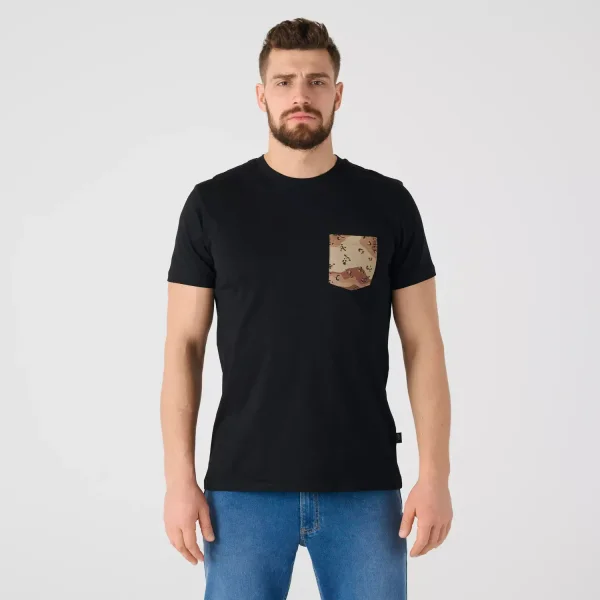 Футболка Helikon-Tex T-shirt (6 Color Desert Pocket) — Black
