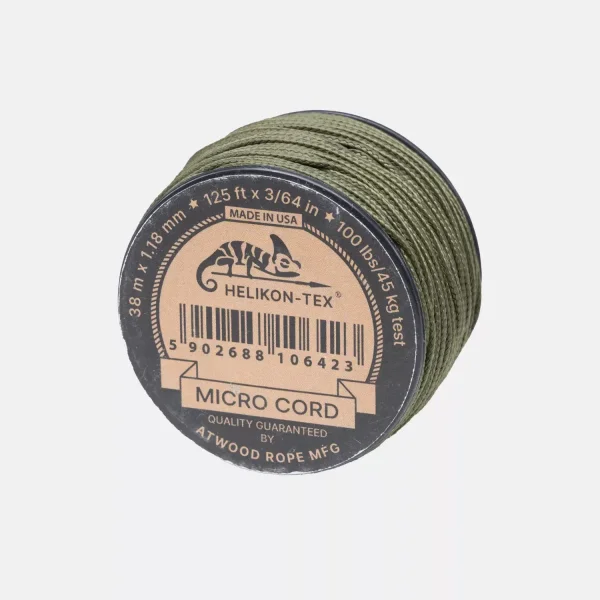 Шнур Helikon-Tex Micro Cord (125ft) — Olive Drab