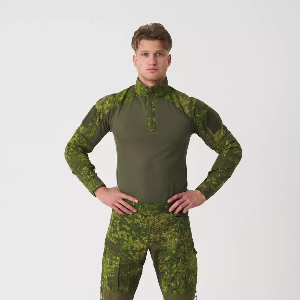 Рубашка Helikon-Tex MCDU Combat Shirt - NyCo Ripstop — PenCott WildWood / Olive Green