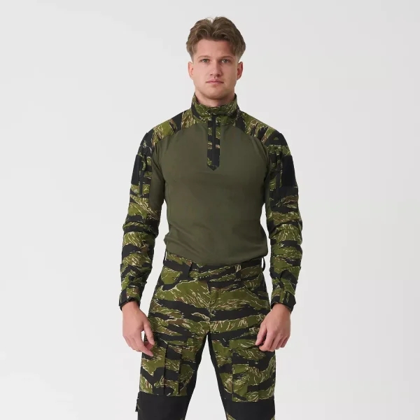 Боевая рубашка Helikon-Tex MCDU Combat Shirt — Tiger Stripe / Olive Green