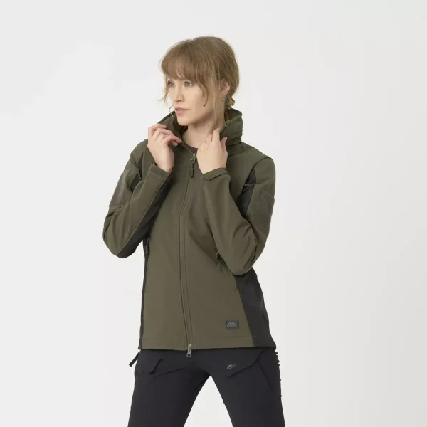 Женская куртка Helikon-Tex GUNFIGHTER Women's Jacket — Taiga Green / Black