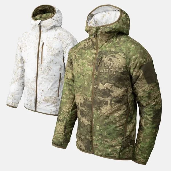 Куртка Helikon-Tex Reversible Wolfhound Hoodie Jacket - Windpack — PenCott WildWood / PenCott SnowDrift