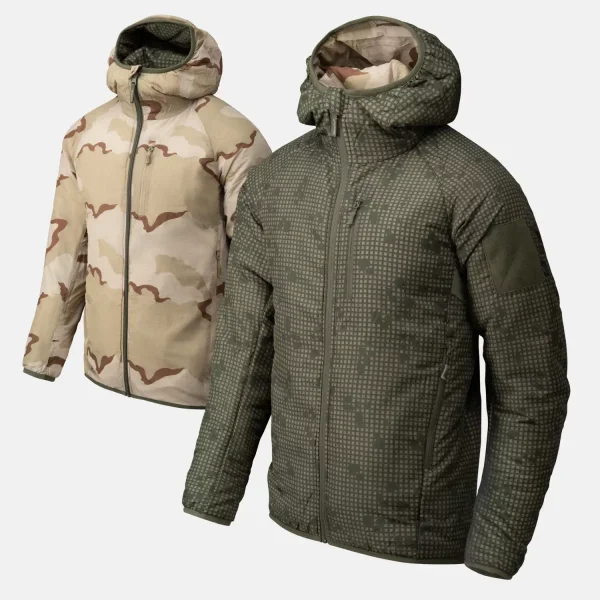Куртка Helikon-Tex Reversible Wolfhound Hoodie Jacket - Windpack — Desert Night Camo / US Desert