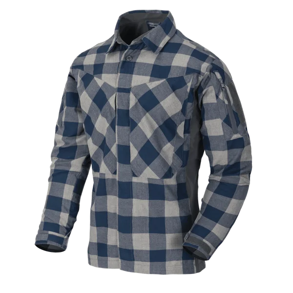 Рубашка Helikon-Tex MBDU Flannel Shirt — Slate Blue Checkered