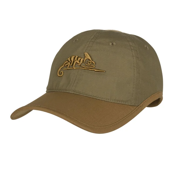 Кепка Helikon-Tex Logo Cap - PolyCotton Ripstop — Black / Shadow Grey