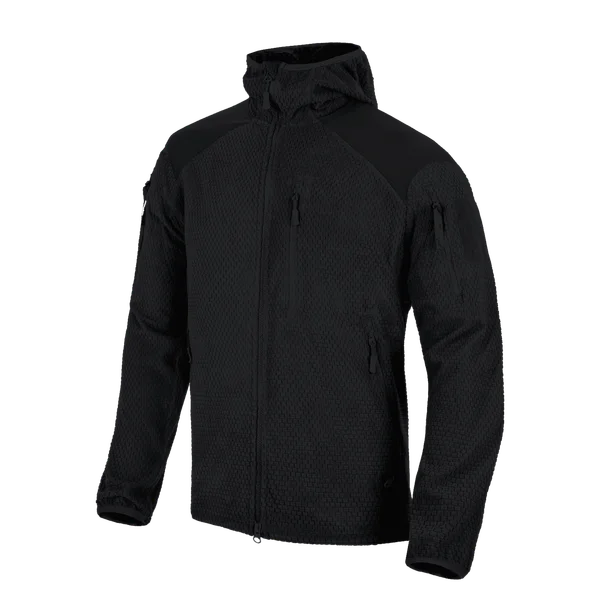 Куртка Helikon-Tex ALPHA HOODIE Jacket - Grid Fleece — Black