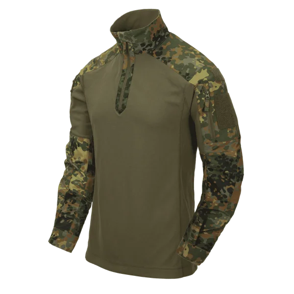 Рубашка Helikon-Tex MCDU Combat Shirt - NyCo Ripstop — Flecktarn / Olive Green