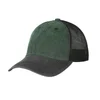 Кепка Helikon-Tex Plain Trucker Cap - Washed Cotton — Washed Dark Green / Washed Black