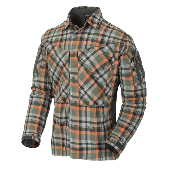 Рубашка Helikon-Tex MBDU Flannel Shirt — Timber Olive Plaid