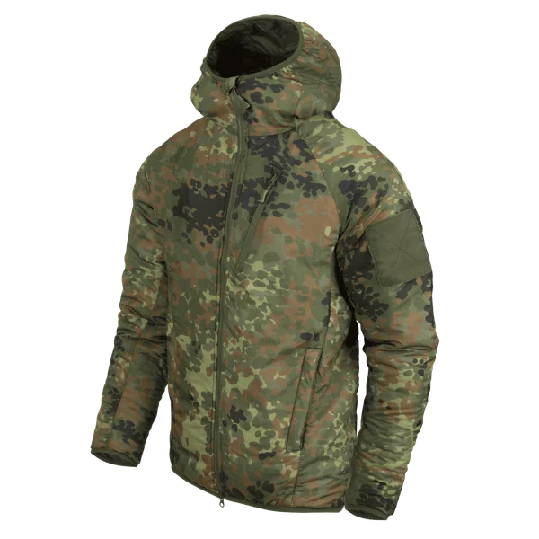 Куртка Helikon-Tex WOLFHOUND Hoodie Jacket - Climashield Apex 67g — Flecktarn