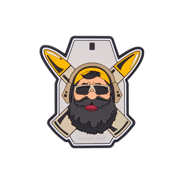 Нашивка Helikon-Tex Beardman RANGE Patch - PVC — Grey