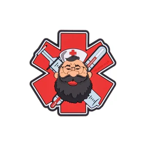 Нашивка Helikon-Tex Beardman MEDIC Patch - PVC