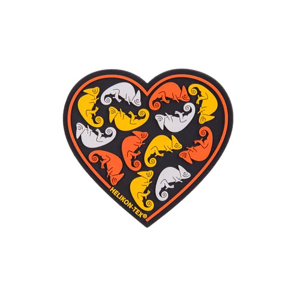 Нашивка Helikon-Tex Heart Patch - PVC — Black