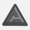 Нашивка Direct Action DIRECT ACTION Logo Patch - PVC — Black