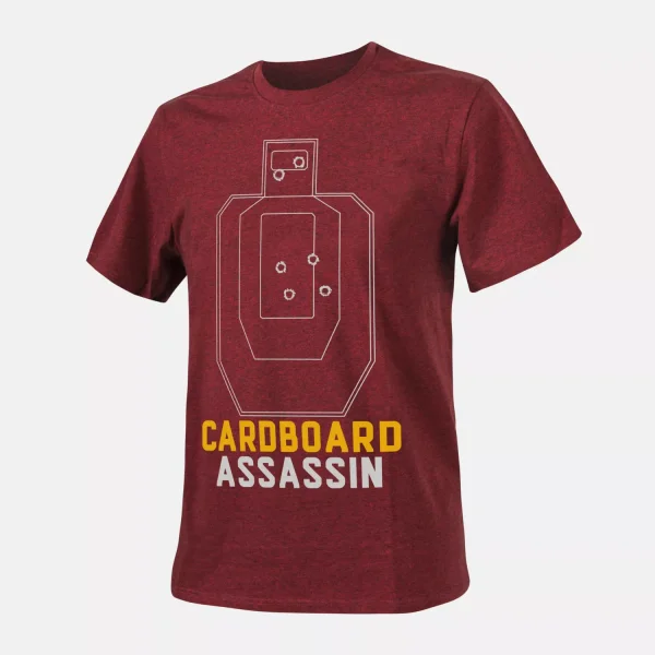 Футболка Helikon-Tex T-Shirt (Cardboard Assassin) - Cotton — Melange Red