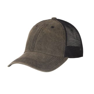 Plain Trucker Cap - Dirty Washed Cotton